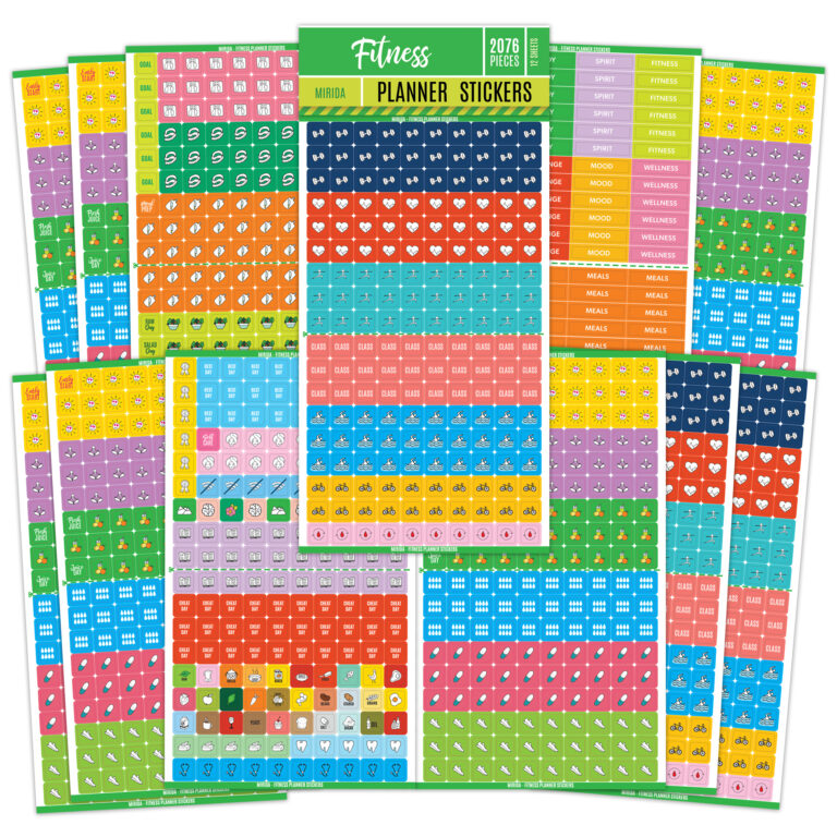 fitness planner stickers