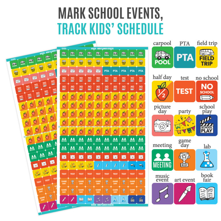 school planner stickers