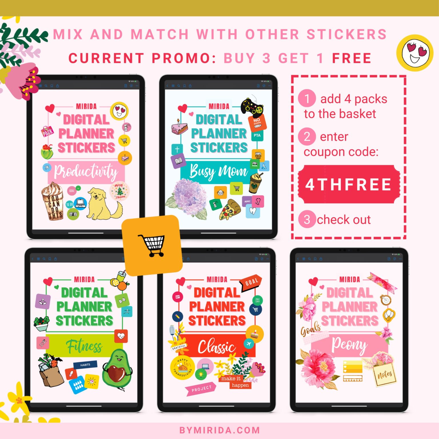 digital stickers bundle