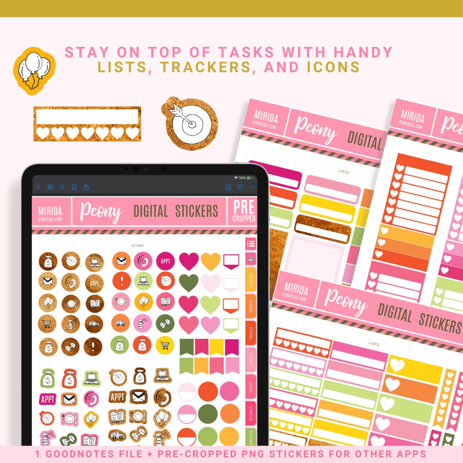 digital planner stickers